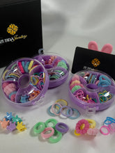 Purple donut of Hair accessories for baby girls